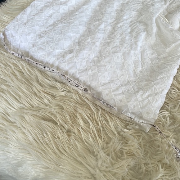 Southern tide white geometrical print crewneck sleeveless sheath midi dress sz 4 - Picture 15 of 17